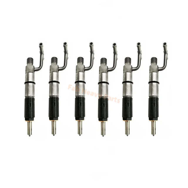 6 PCS Fuel Injector 235-5901 2355901 Fits for Caterpillar CAT Engine 3044C C3.4 3046 Loader 236B 248B 256C 262B 272C 287B