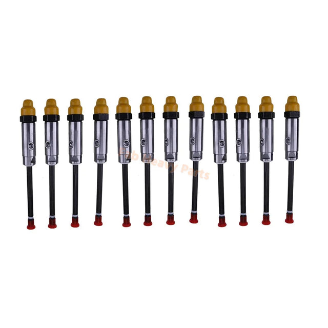 12 piezas de inyector de combustible 4W-7019 4W7019 Compatible con motores Caterpillar CAT 3408, 3408B, 3408C, 3412, 3412B y 3412C, tractores D10N, D9L y D9N.
