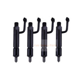 Inyector de combustible de 4 piezas 729692-53100 se ajusta para el motor Yanmar 4JH3-DTE 4JH3-HT 4JH3-HTE 4JH3-HTZA
