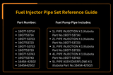Fuel Injector Pipe Set for Kubota Engine V1903 V2003 V2203 V2403 - Fab Heavy Parts