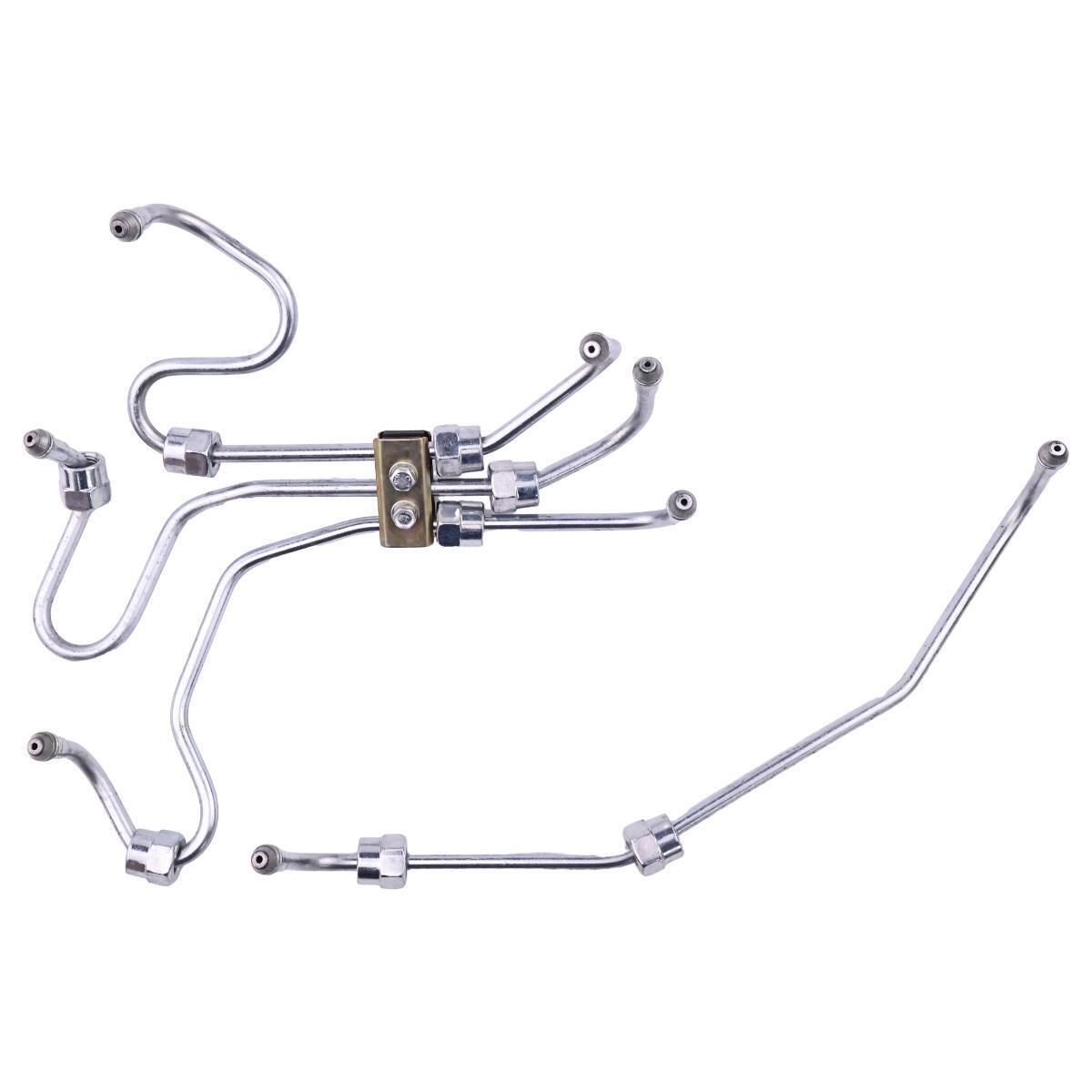 Fuel Injector Pipe Set VI8970177881 VI8970177871 VI8970177891 VI8970177901 for Isuzu Engine 4JG1 4JB1 Kobelco Excavator SK80CS - 1E 80MSR - 1E 80MSR 70SR 70SR - 1E SK80CS - Fab Heavy Parts