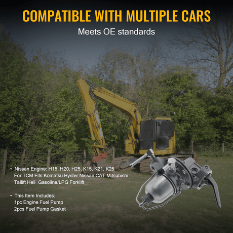 Fuel Pump 17010 - 50K60 for Nissan Engine H15 H20II H25II K15 K21 K25 TCM Forklift - Fab Heavy Parts