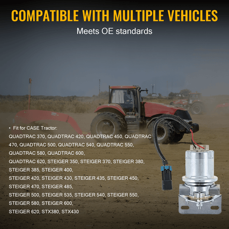 Fuel Pump 87282080 Fits for CASE Tractor STX380 STX430 QUADTRAC 370 420 STEIGER 350 620 - Fab Heavy Parts