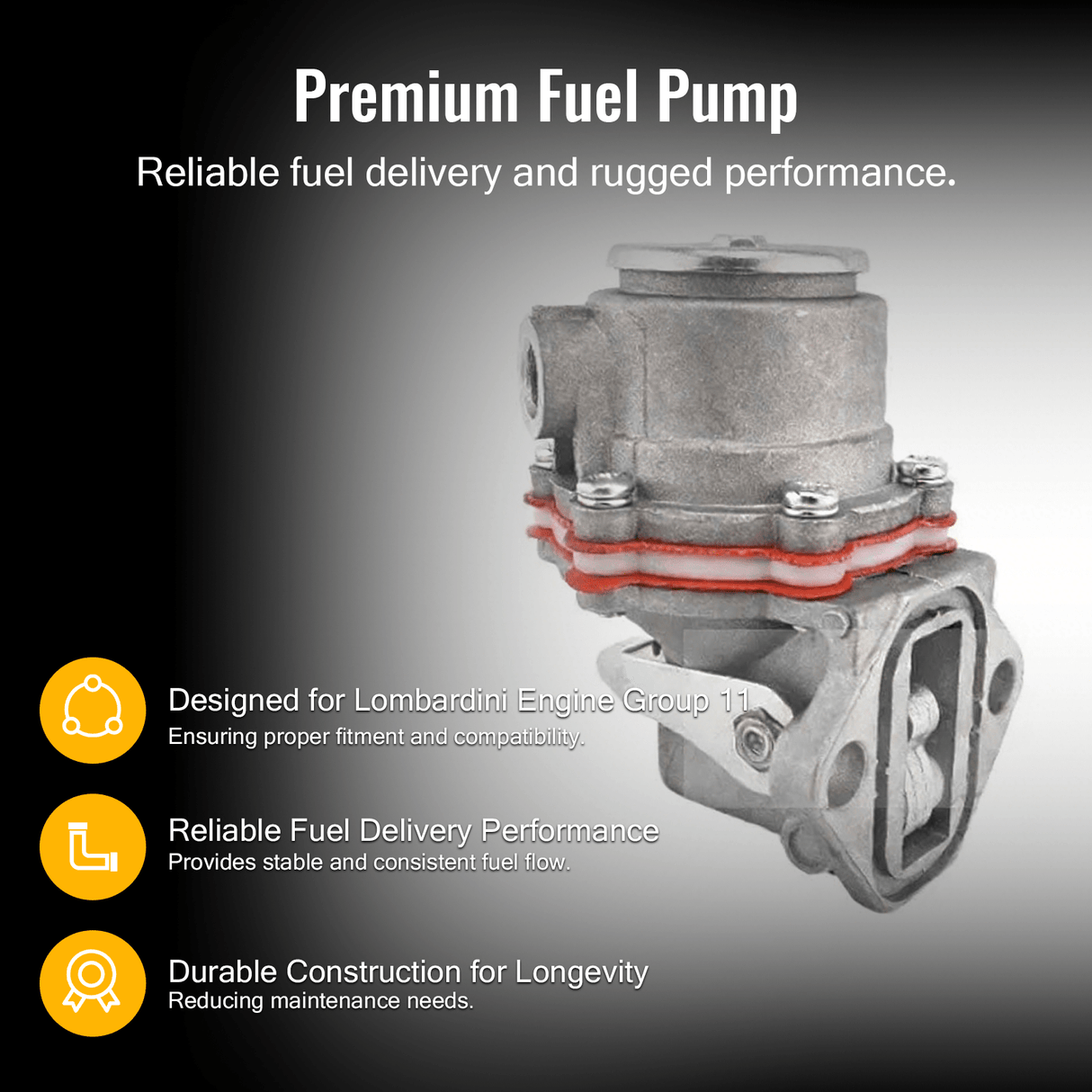 Fuel Pump BCD2664 6.256.585.079 for Lombardini Engine Group 11 - Fab Heavy Parts