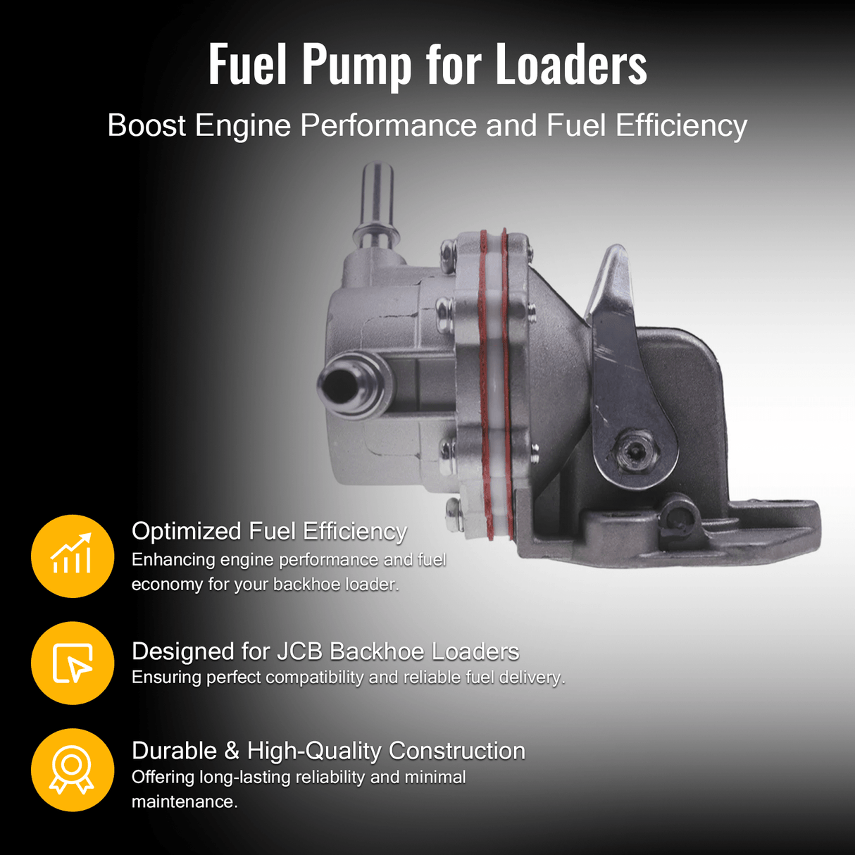 Fuel Pump BCD2733 for JCB Backhoe Loader 3CX 4CX - Fab Heavy Parts