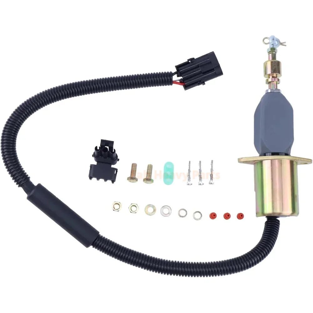 Fuel Shut Off Solenoid Valve Flameout Solenoid Switch 13026889 Fits for Weichai Shantui SR10 - Fab Heavy Parts