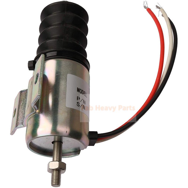 Fuel Shutoff Solenoid AT115077 Fits for John Deere Excavator 690D 690DR - Fab Heavy Parts