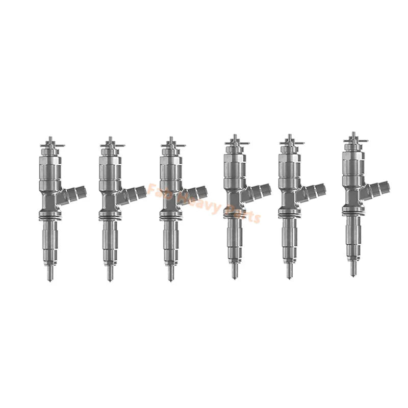6 PCS Fuel Injector 370-7286 3707286 20R-2479 20R2479 Fits for Caterpillar CAT Engine C4.4 1104D C6.6 C6.4
