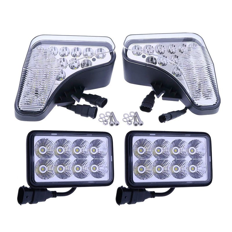 Full LED Light Kit 7251341 7251340 9829523 Aftermarket Replacement For Bobcat Loader A770 S450 S510 S530 S550 S570 S590 S595 S630 S650 S740 S750 T450 T550 T590 T630 T650 T750 T770 T870 - Fab Heavy Parts