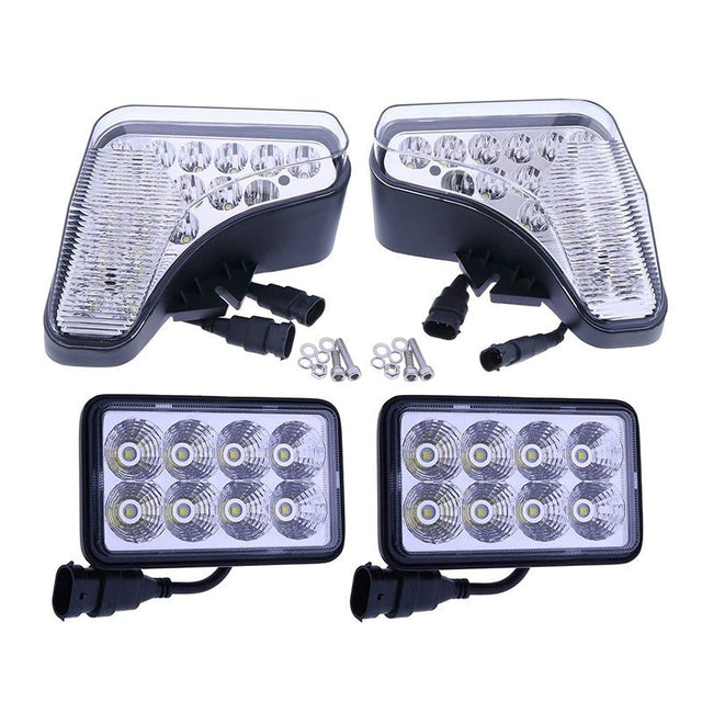 Full LED Light Kit 7251341 7251340 9829523 Aftermarket Replacement For Bobcat Loader A770 S450 S510 S530 S550 S570 S590 S595 S630 S650 S740 S750 T450 T550 T590 T630 T650 T750 T770 T870 - Fab Heavy Parts