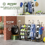 Golf Bag Storage Garage Organizer Golf Club Bag Storage Rack - Fab Heavy Parts