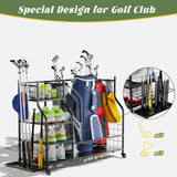 Golf Bag Storage Garage Organizer Golf Club Bag Storage Rack - Fab Heavy Parts