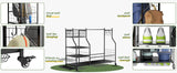 Golf Bag Storage Garage Organizer Golf Club Bag Storage Rack - Fab Heavy Parts