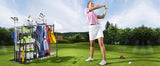 Golf Bag Storage Garage Organizer Golf Club Bag Storage Rack - Fab Heavy Parts