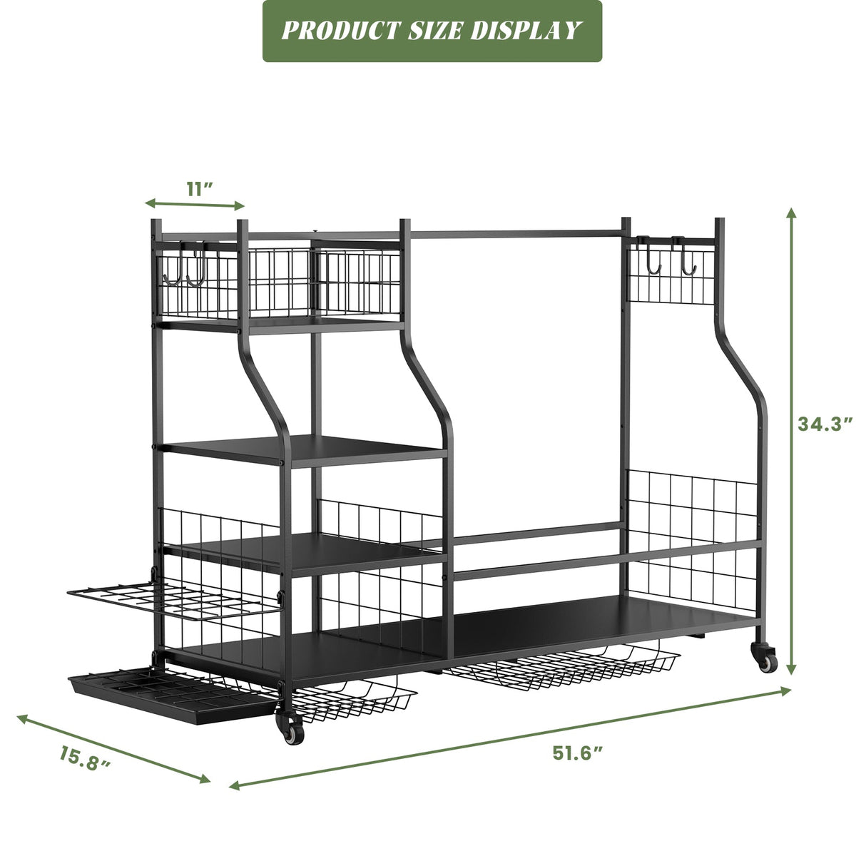 Golf Bag Storage Garage Organizer Golf Club Bag Storage Rack - Fab Heavy Parts