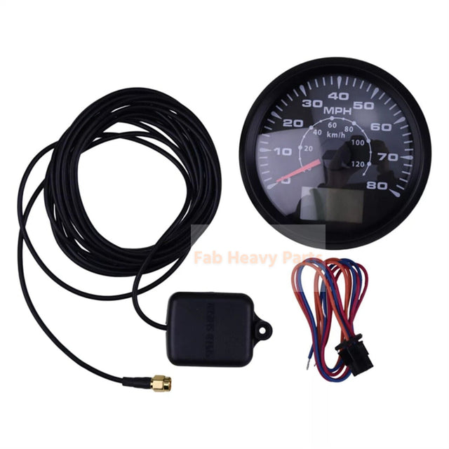 GPS Speedometer Odometer B07DY3MBJL 12V/24V 85mm 0-80MPH 0-120km/h Fits for Eling