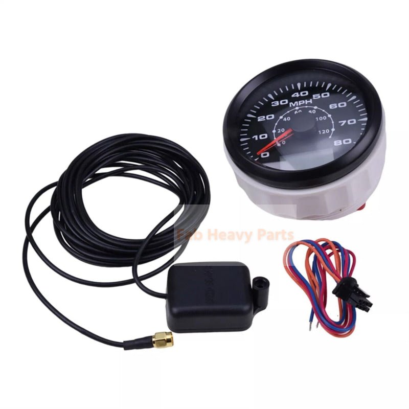 GPS Speedometer Odometer B07DY3MBJL 12V/24V 85mm 0 - 80MPH 0 - 120km/h Fits for Eling - Fab Heavy Parts