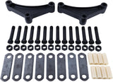 Greaseable Tandem Axle Trailer Spring Suspension Rebuild Kit Wet Bolt 3" Shackle SRK-TA-WB-LE-3125 - Fab Heavy Parts