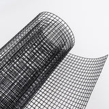 Hardware Cloth 5 ft × 100 ft 19 Gauge 1/2 inch Black PVC Vinyl Coated Welded Wire Fence Poultry Netting Chicken Coop Cover Wire Fencing Black PVC Wire Mesh - Fab Heavy Parts