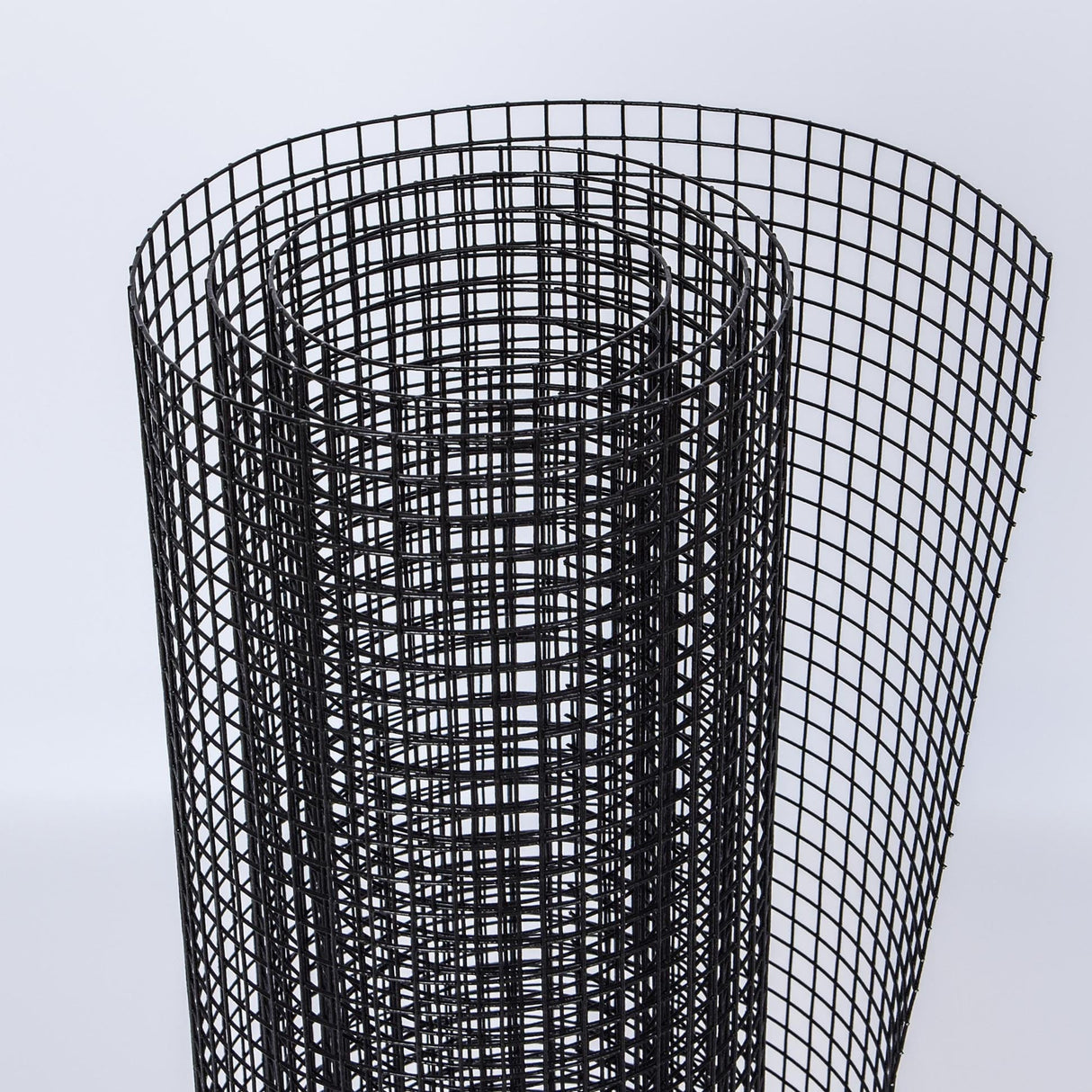 Hardware Cloth 5 ft × 50 ft 19 Gauge 1/2 inch Black PVC Vinyl Coated Welded Wire Fence Poultry Netting Chicken Coop Cover Wire Fencing Black PVC Wire Mesh - Fab Heavy Parts