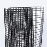 Hardware Cloth 5 ft × 50 ft 19 Gauge 1/2 inch Black PVC Vinyl Coated Welded Wire Fence Poultry Netting Chicken Coop Cover Wire Fencing Black PVC Wire Mesh - Fab Heavy Parts