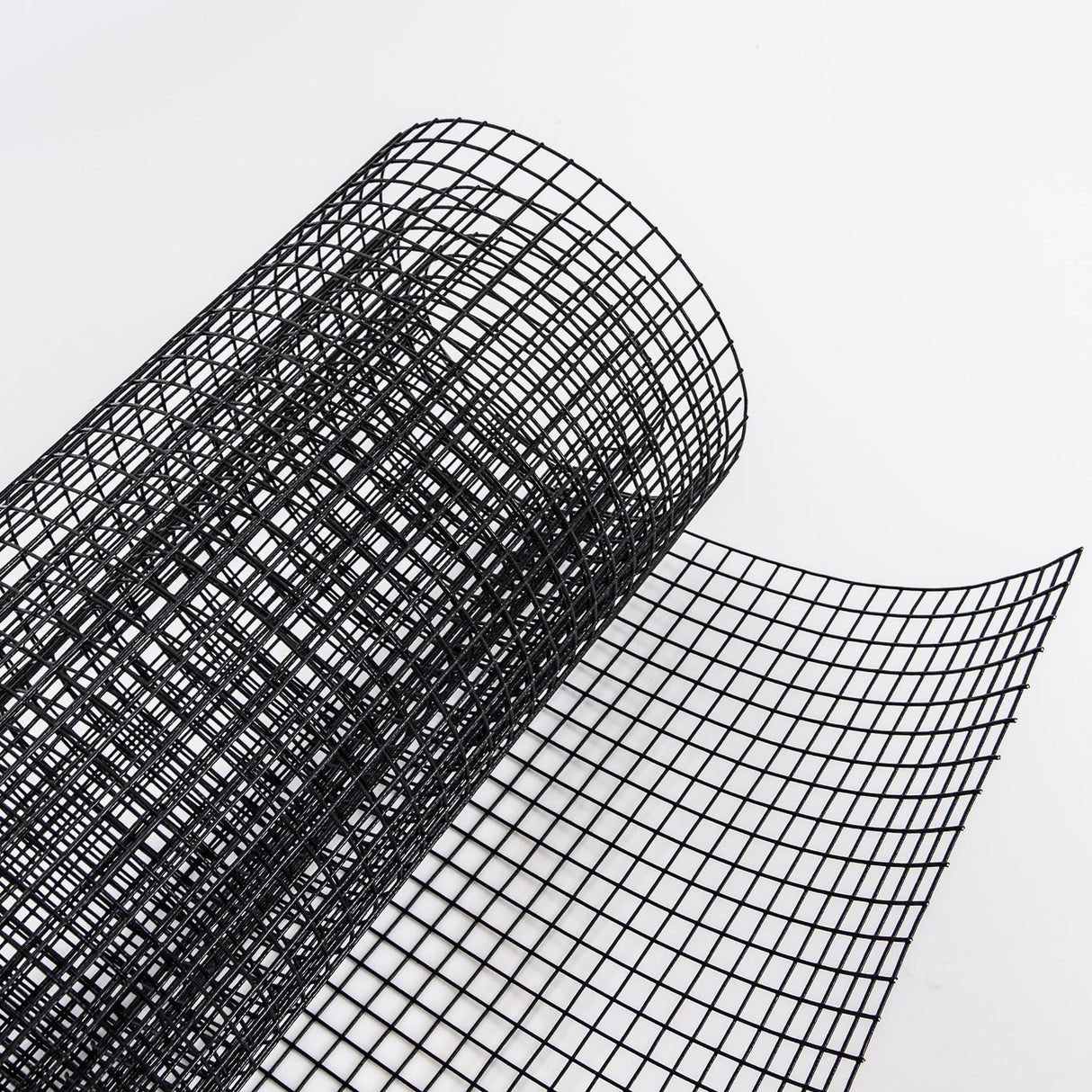 Hardware Cloth 5 ft × 50 ft 19 Gauge 1/2 inch Black PVC Vinyl Coated Welded Wire Fence Poultry Netting Chicken Coop Cover Wire Fencing Black PVC Wire Mesh - Fab Heavy Parts
