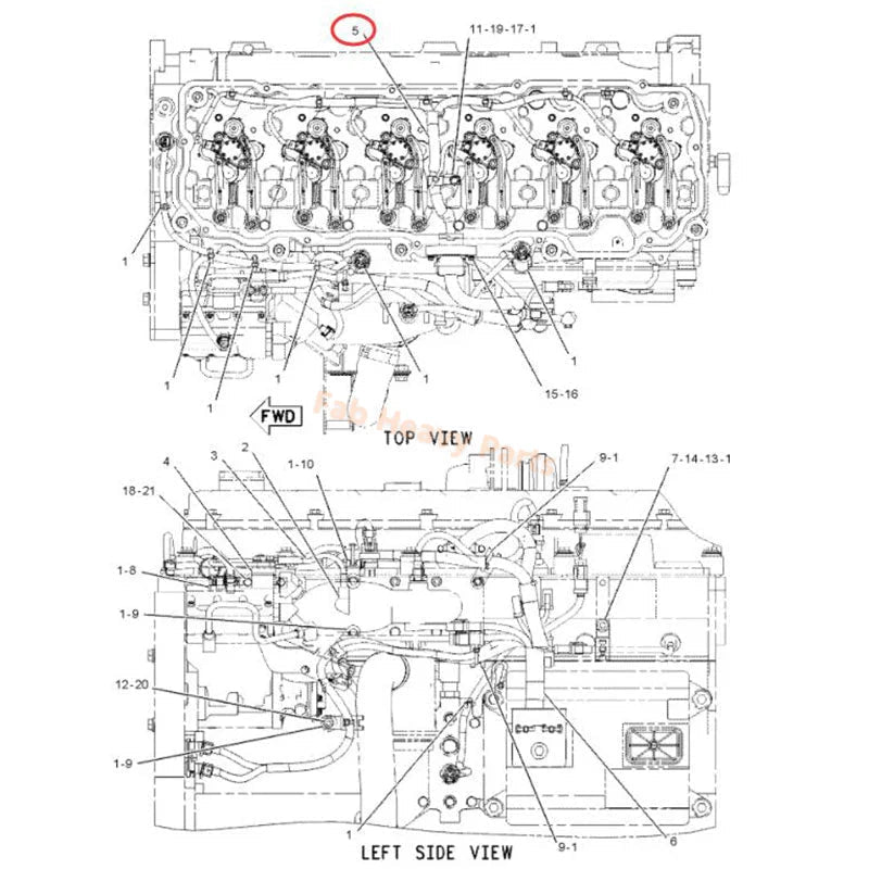 Harness Assembly 1889865 188 - 9865 Fits for Caterpillar Engine C9 C - 9 CAT 973C 627G 637G TK711 TK721 TK722 TK732 - Fab Heavy Parts