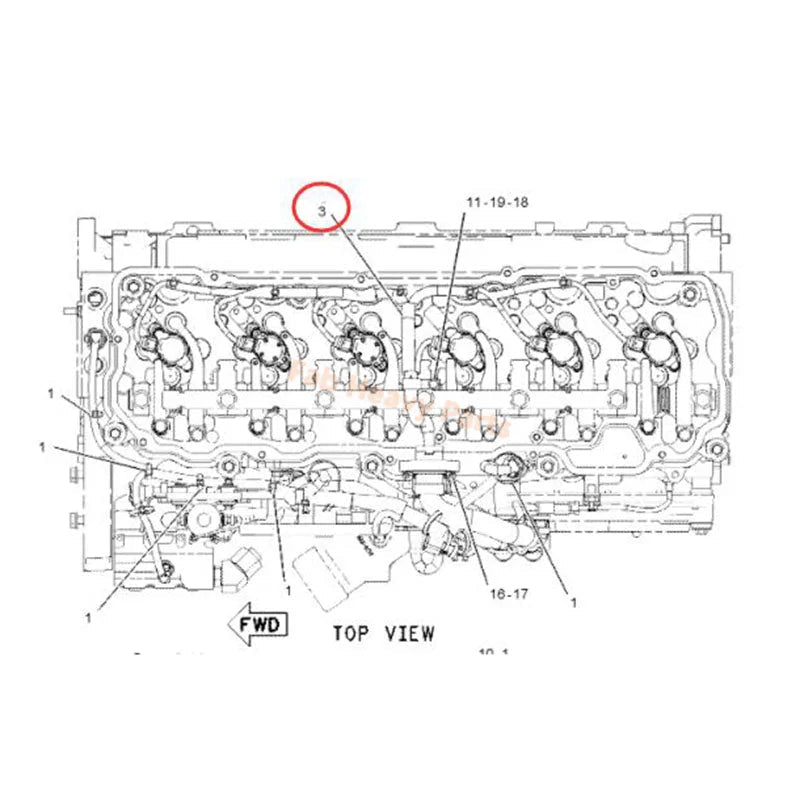 Harness Assembly 2153249 215 - 3249 Fits for Caterpillar Engine C9 C - 9 CAT 330C 330D 336D D6R 627G 637D 637G M330D - Fab Heavy Parts