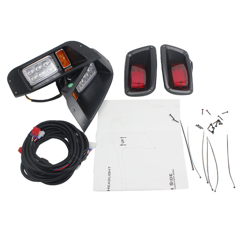 Headlight Tail Light Kit FGFHLTL001 for E-Z-GO TXT Golf Cart Gas and Electric 1996-2013