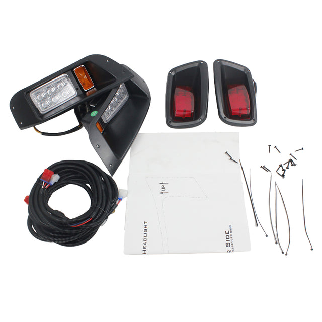 Headlight Tail Light Kit FGFHLTL001 for E-Z-GO TXT Golf Cart Gas and Electric 1996-2013
