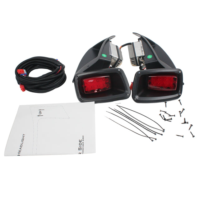 Headlight Tail Light Kit FGFHLTL001 for E-Z-GO TXT Golf Cart Gas and Electric 1996-2013