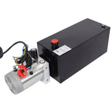 Heavy Duty 12V DC Hydraulic Power Unit 12 Quart Steel Tank Hydraulic Pump for Dump Trailer Lift Gate Wood Splitter Aerial Work Platform and Small Lifting Equipment with Remote Control - Fab Heavy Parts