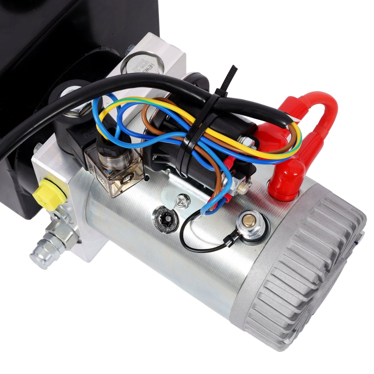 Heavy Duty 12V DC Hydraulic Power Unit 12 Quart Steel Tank Hydraulic Pump for Dump Trailer Lift Gate Wood Splitter Aerial Work Platform and Small Lifting Equipment with Remote Control - Fab Heavy Parts
