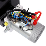 Heavy Duty 12V DC Hydraulic Power Unit 12 Quart Steel Tank Hydraulic Pump for Dump Trailer Lift Gate Wood Splitter Aerial Work Platform and Small Lifting Equipment with Remote Control - Fab Heavy Parts