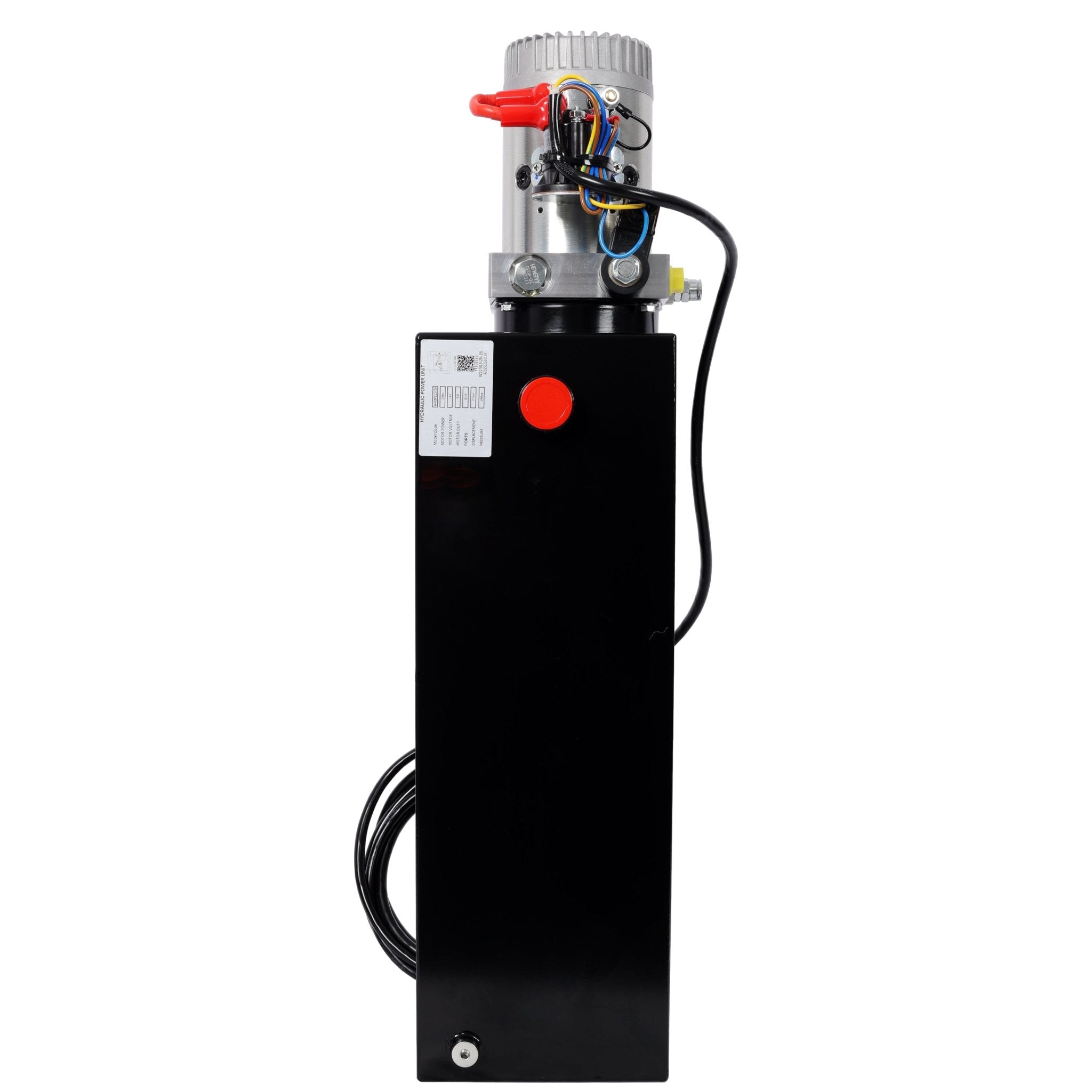 Heavy Duty 12V DC Hydraulic Power Unit 15 Quart Steel Tank Hydraulic Pump for Dump Trailer Lift Gate Wood Splitter Aerial Work Platform and Small Lifting Equipment with Remote Control - Fab Heavy Parts