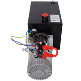 Heavy Duty 12V DC Hydraulic Power Unit 8 Quart Steel Tank Hydraulic Pump for Dump Trailer Lift Gate Wood Splitter Aerial Work Platform and Small Lifting Equipment with Remote Control - Fab Heavy Parts