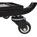 Heavy Duty 2 - Tier Rolling Welding Cart Portable Welder Storage Trolley with Wheels for MIG TIG ARC Welder Plasma Cutter and Welding Accessories - Black - Fab Heavy Parts