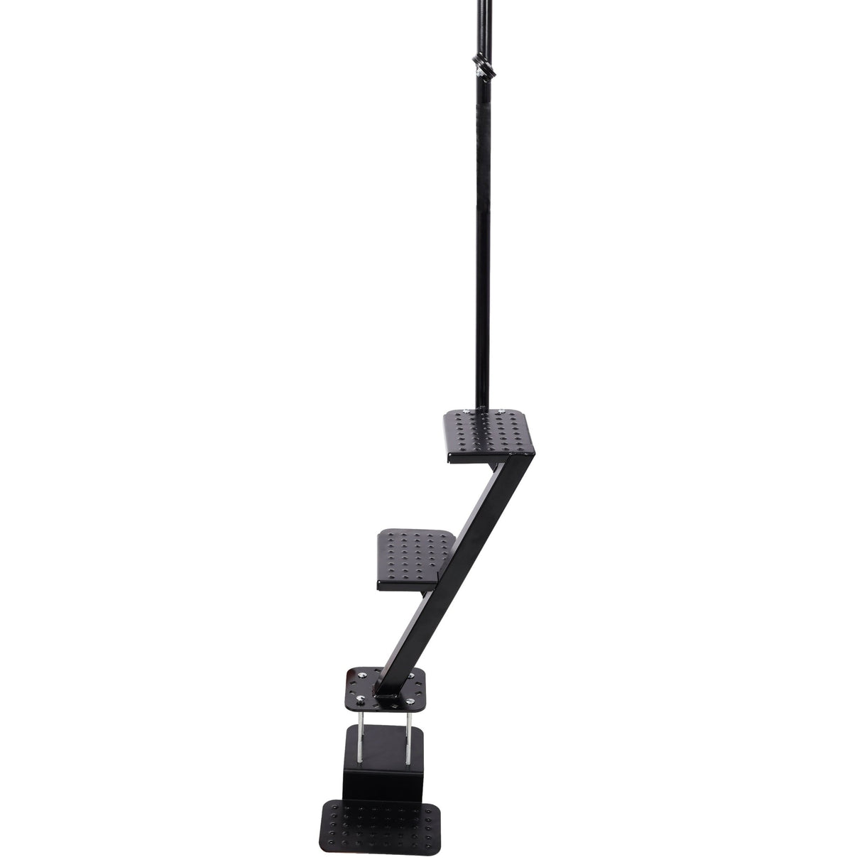 Heavy Duty 3 Step Boat Trailer Steps with Secure Handle Textured Anti-Slip Tread Steel Trailer Tongue Ladder Universal Fit for Most Boat Trailers - Fab Heavy Parts