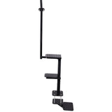 Heavy Duty 3 Step Boat Trailer Steps with Secure Handle Textured Anti-Slip Tread Steel Trailer Tongue Ladder Universal Fit for Most Boat Trailers - Fab Heavy Parts