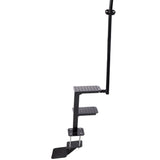 Heavy Duty 3 Step Boat Trailer Steps with Secure Handle Textured Anti-Slip Tread Steel Trailer Tongue Ladder Universal Fit for Most Boat Trailers - Fab Heavy Parts