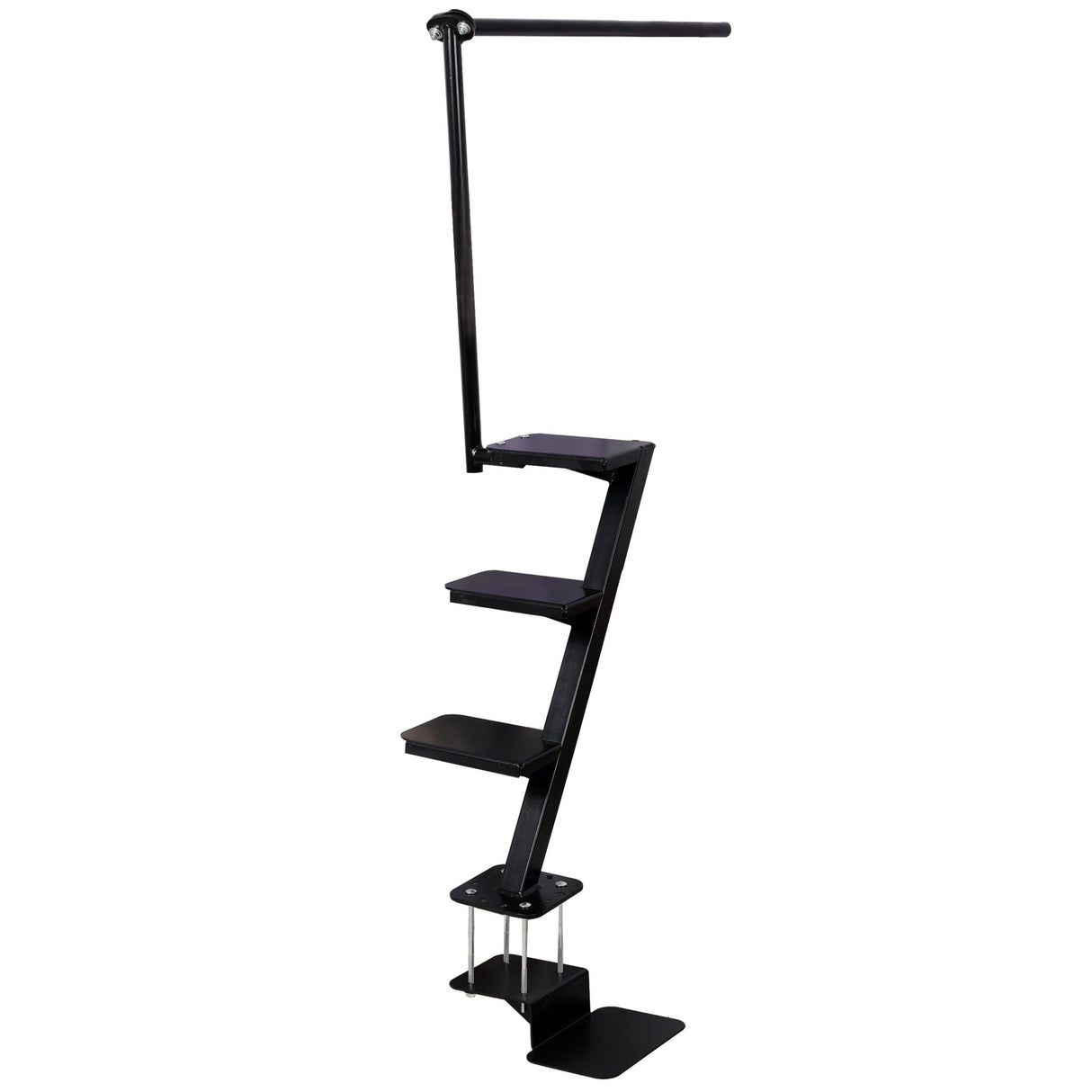 Heavy Duty 4 Step Boat Trailer Steps with Secure Handle Tread Steel Trailer Tongue Ladder Universal Fit for Most Boat Trailers - Fab Heavy Parts