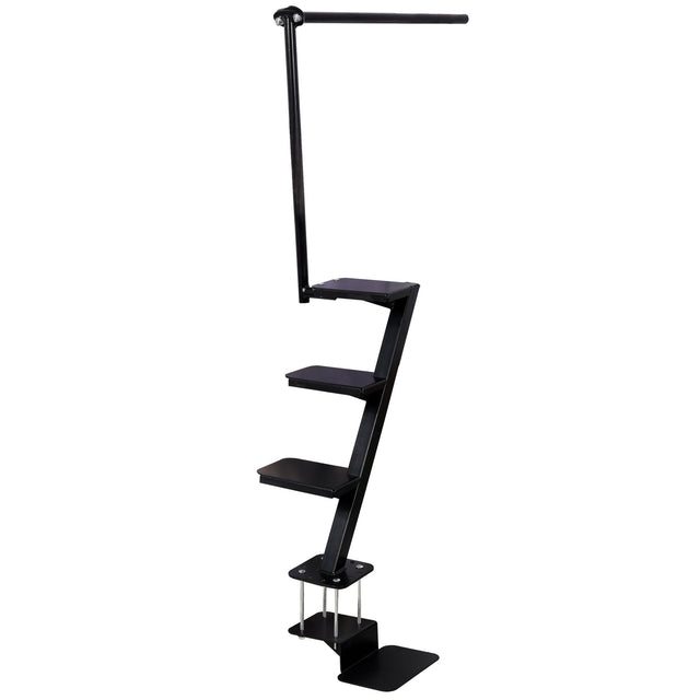 Heavy Duty 4 Step Boat Trailer Steps with Secure Handle Tread Steel Trailer Tongue Ladder Universal Fit for Most Boat Trailers - Fab Heavy Parts