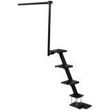 Heavy Duty 4 Step Boat Trailer Steps with Secure Handle Tread Steel Trailer Tongue Ladder Universal Fit for Most Boat Trailers - Fab Heavy Parts