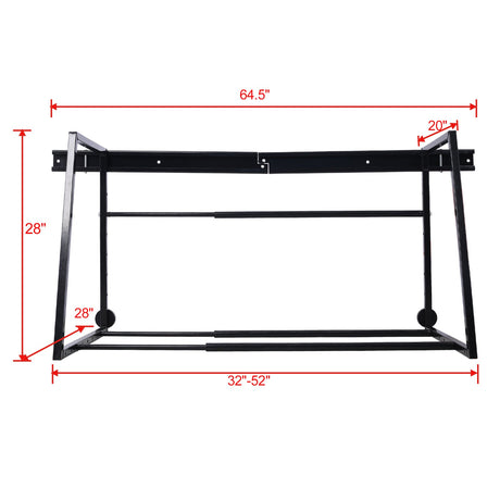 Heavy Duty Adjustable Garage Capacity 400 Lbs Wall Multi - Tire Rack Storage - Black - Fab Heavy Parts