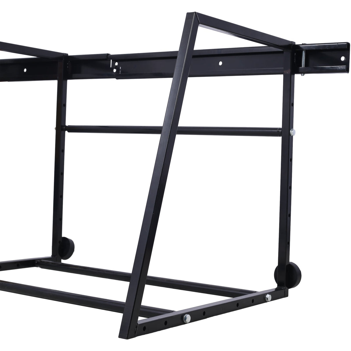 Heavy Duty Adjustable Garage Capacity 400 Lbs Wall Multi - Tire Rack Storage - Black - Fab Heavy Parts