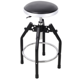 Heavy Duty Adjustable Hydraulic Shop Stool Adjustable Mechanic Stool Foot Rest Stool 360° Swivel - Black - Fab Heavy Parts