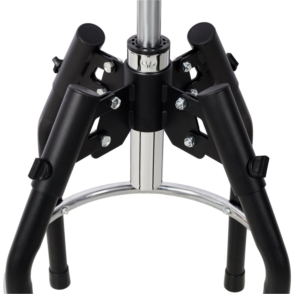 Heavy Duty Adjustable Hydraulic Shop Stool Adjustable Mechanic Stool Foot Rest Stool 360° Swivel - Black - Fab Heavy Parts