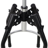 Heavy Duty Adjustable Hydraulic Shop Stool Adjustable Mechanic Stool Foot Rest Stool 360° Swivel - Black - Fab Heavy Parts