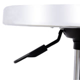 Heavy Duty Adjustable Hydraulic Shop Stool Adjustable Mechanic Stool Foot Rest Stool 360° Swivel - Black - Fab Heavy Parts