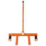 Heavy Duty Adjustable Tire Wheel Dolly 330 Lbs Capacity - Orange - Fab Heavy Parts
